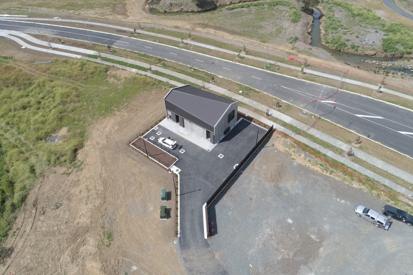 Bird eye view of a house