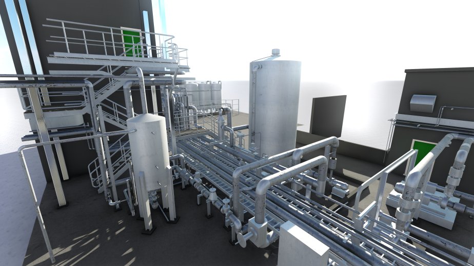 BIM model of plant