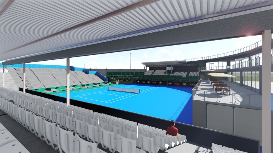 BIM model of tennis arena