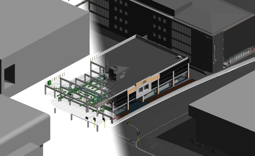 BIM model of exhibition hall