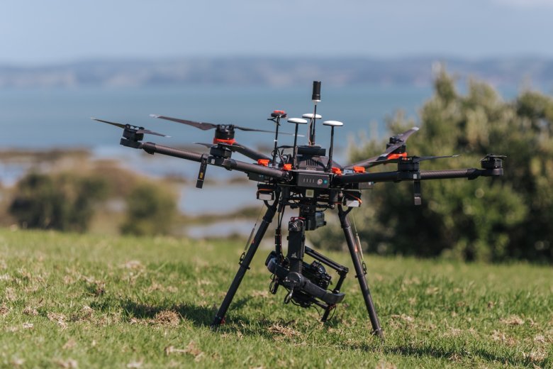 Detail close-up of Drone and camera kit