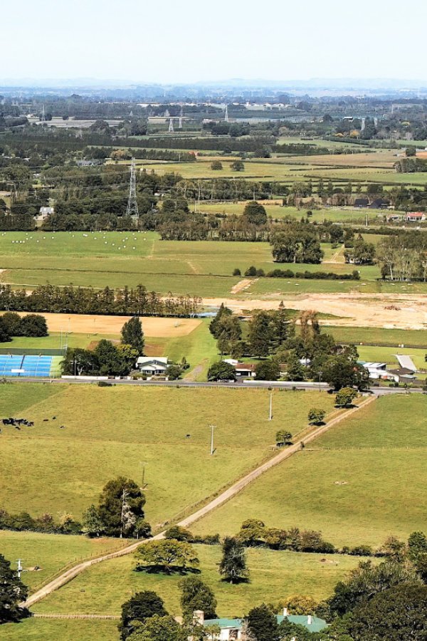 Three waters paddocks aerial shot