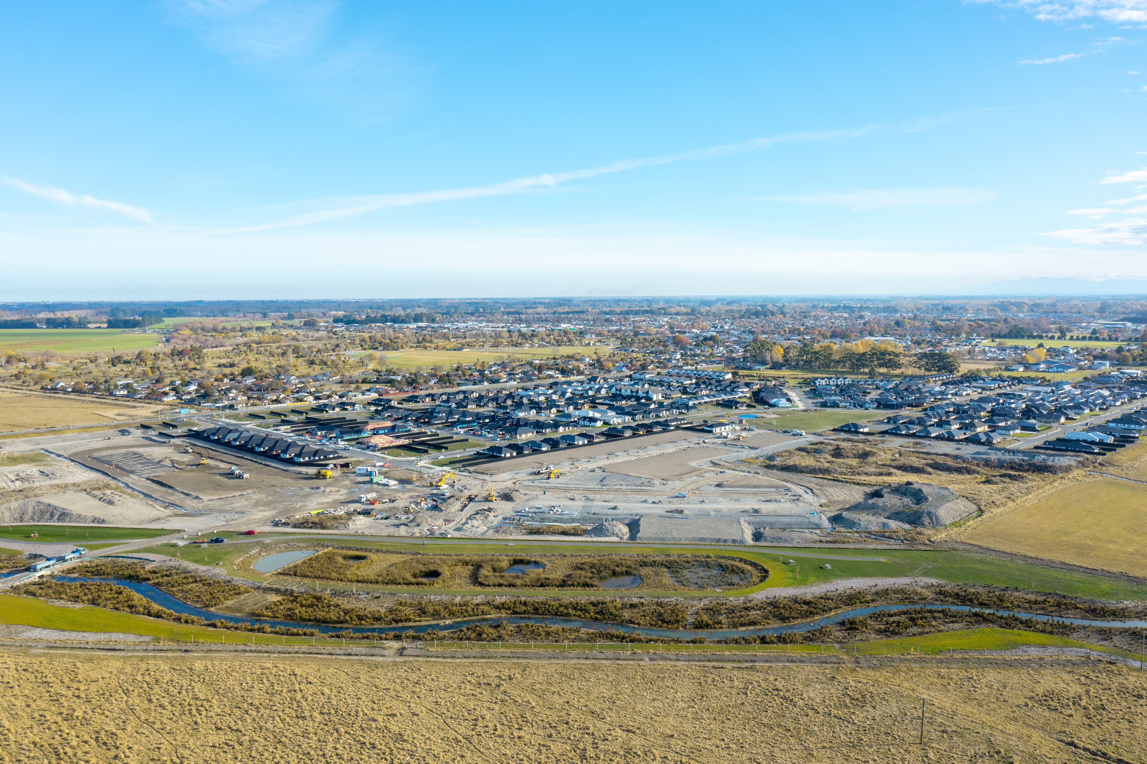 Aerial view of Milldale Development