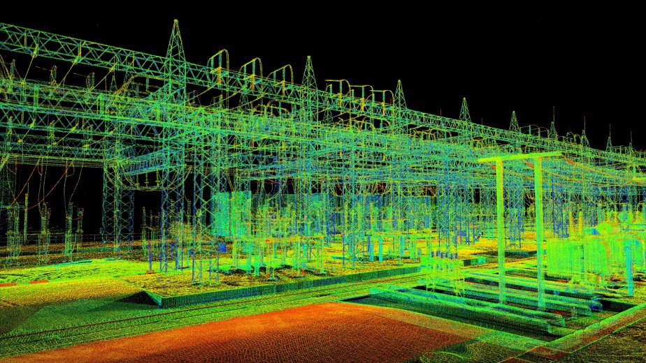 3D laser scan of power station