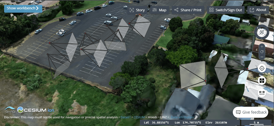 Directional drone imagery